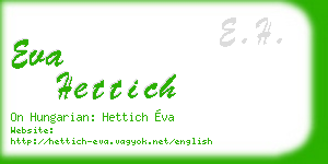 eva hettich business card