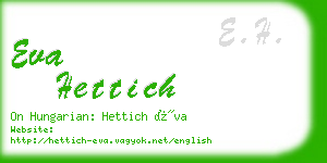 eva hettich business card